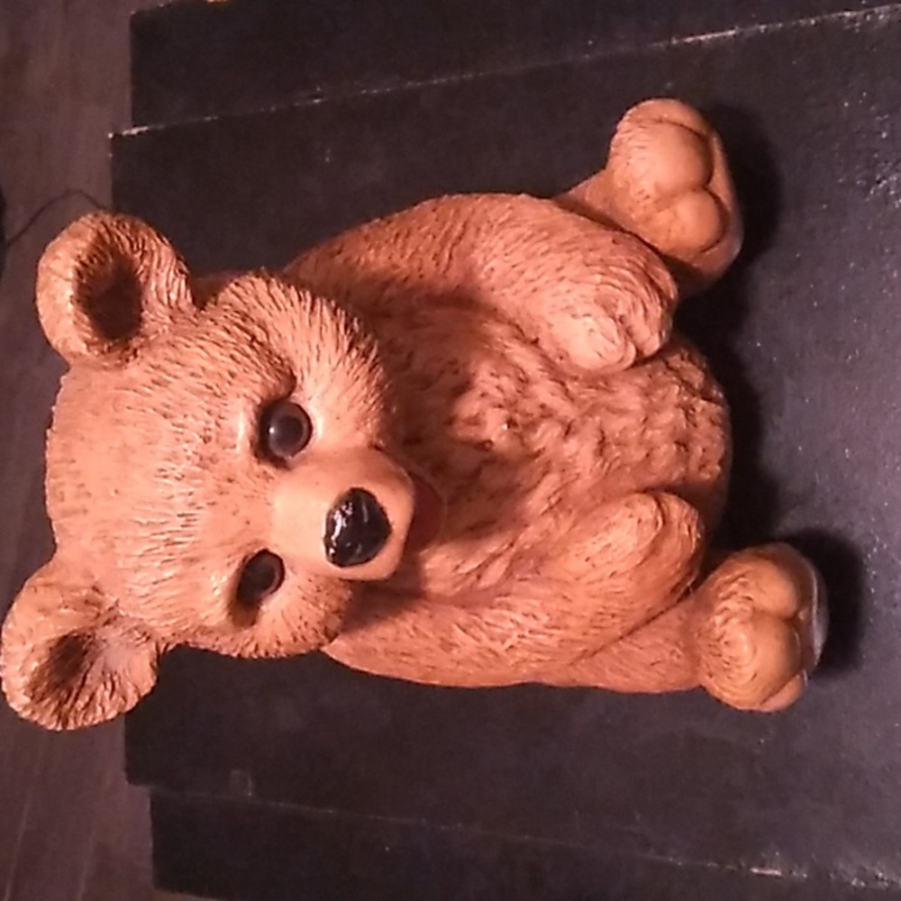 Glass bear figure